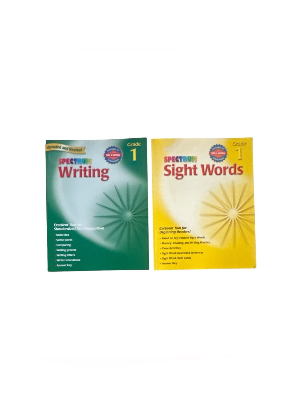 Writing & Sight Words Workbooks Grade 1 Bundle of 2 First Grade Curriculum Books